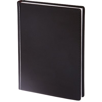 Ежедневник недатированный Альт Velvet искусственная кожа A5+ 136 листов черный (146×206 мм)
