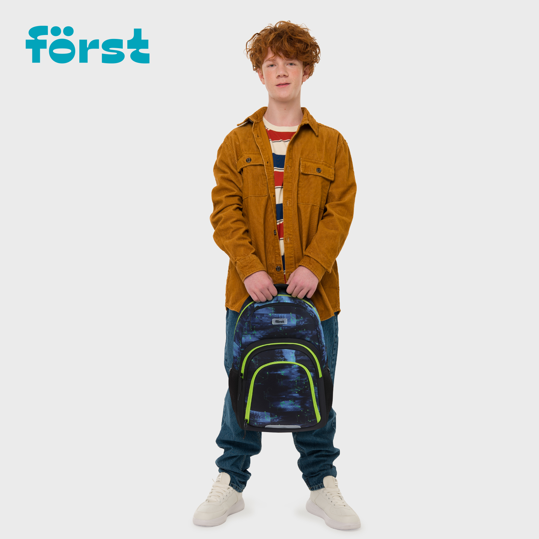 Рюкзак Först F-Line «Free people» 42×27×16см, 1 отделение, 5 карманов, уплотненная спинка