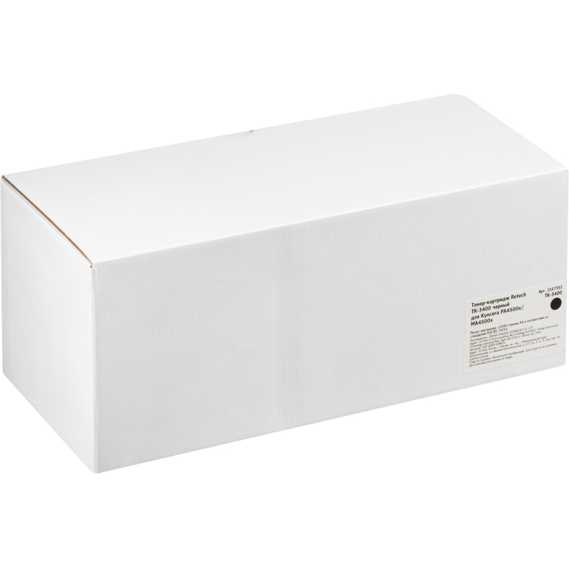 Тонер-картридж Retech TK-3400 чер. для Kyocera PA4500x/MA4500x