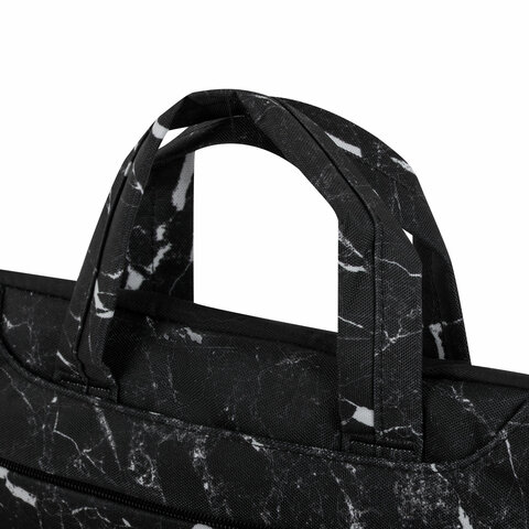 Сумка портфель HEIKKI STYLE (ХЕЙКИ) с отделением для ноутбука 13-14", 3 кармана, черная, 26×36х3 см