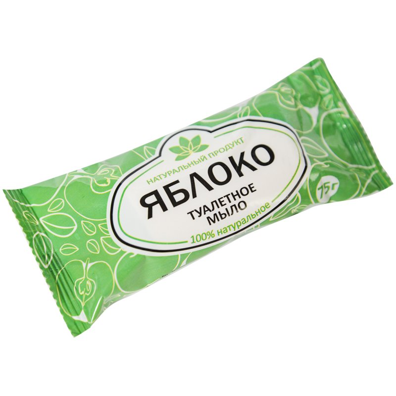 превью Мыло туалетное Донагропродукт «Яблоко», флоу-пак, 75г