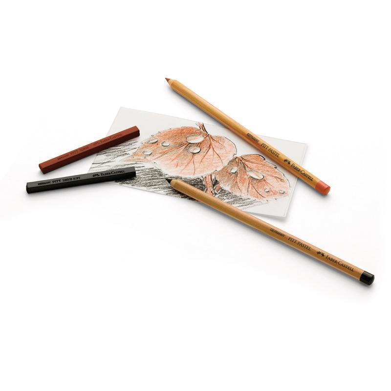 Карандаши цветные пастельные FABER-CASTELL «Pitt», 24 цвета, светоустойчивые, толщина грифеля 4.3 мм, металлическая коробка