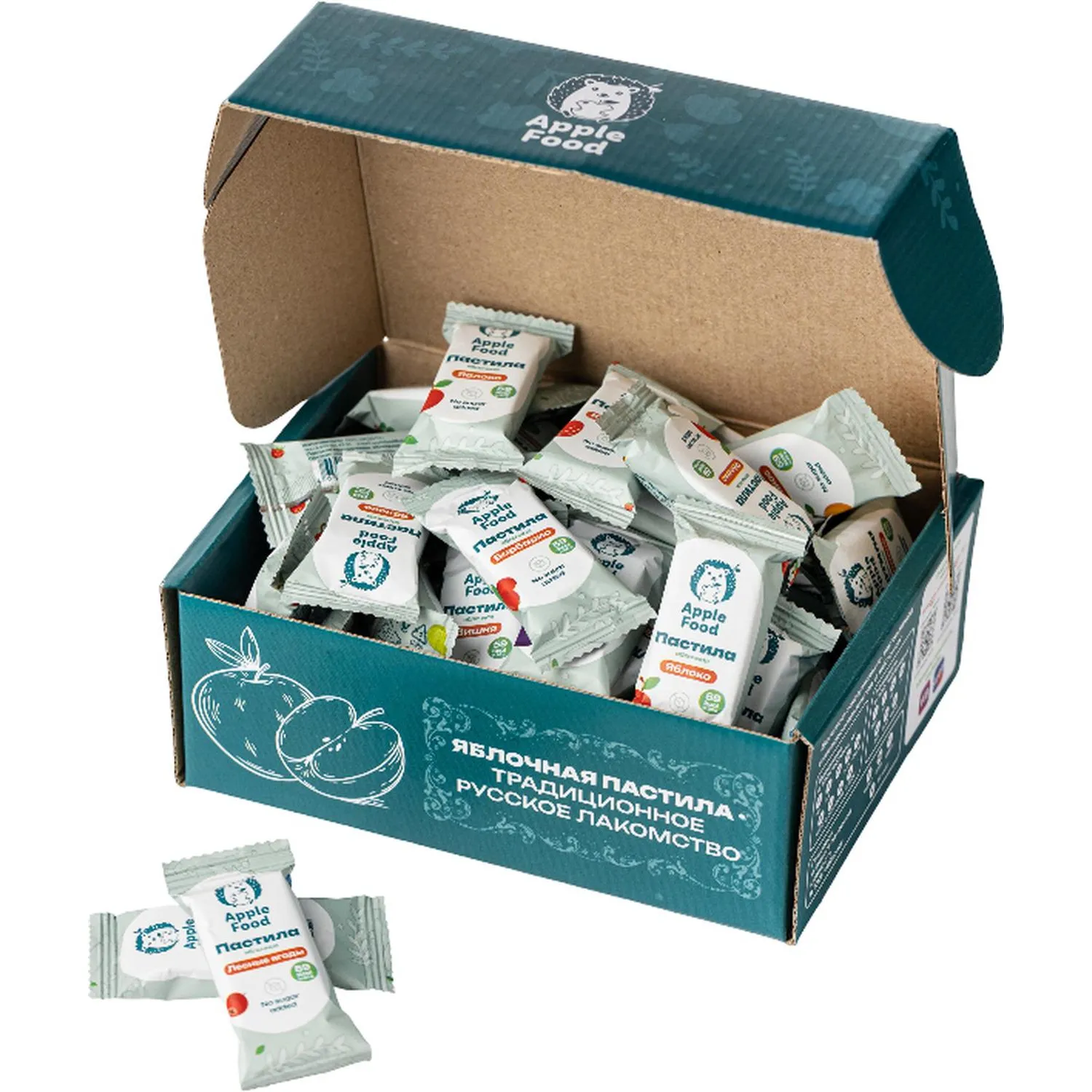 Пастила Apple Food в ас. слив_барб_груш_абрик_клуб_лес. яг_виш_ябл, 700г
