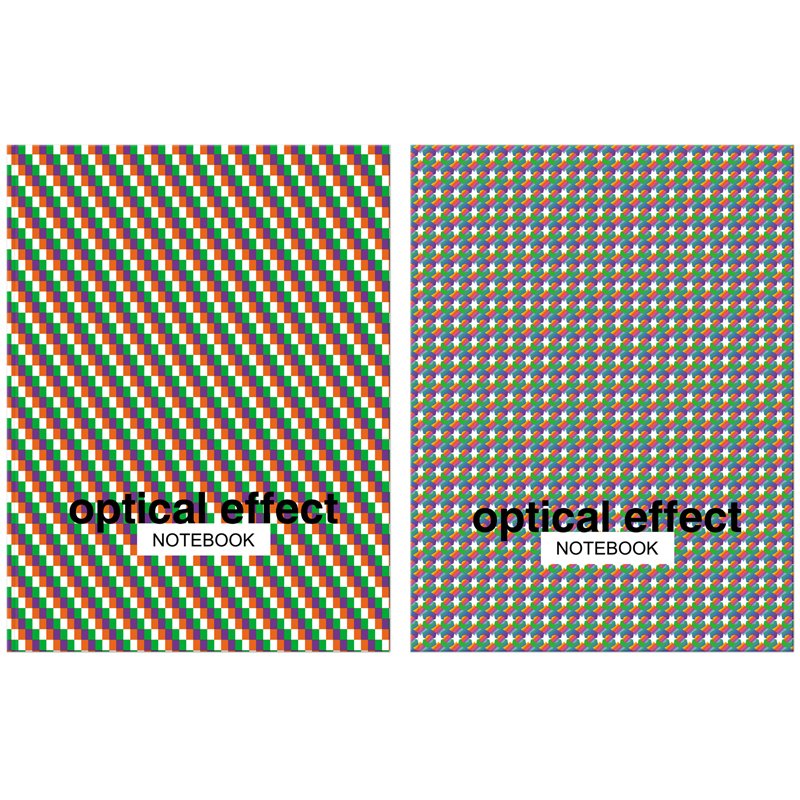 превью Бизнес-блокнот А5 64л. ЛАЙТ BG «Optical effect», метализация, глянцевая ламинация