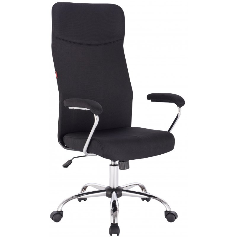 Кресло для руководителя Easy Chair 590 TC черное (ткань/хромированный металл)