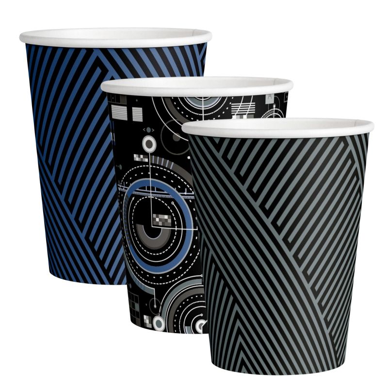 превью Стакан одноразовый бум 1-сл 350 мл d-90мм Механизмы (MIX) 50шт/уп