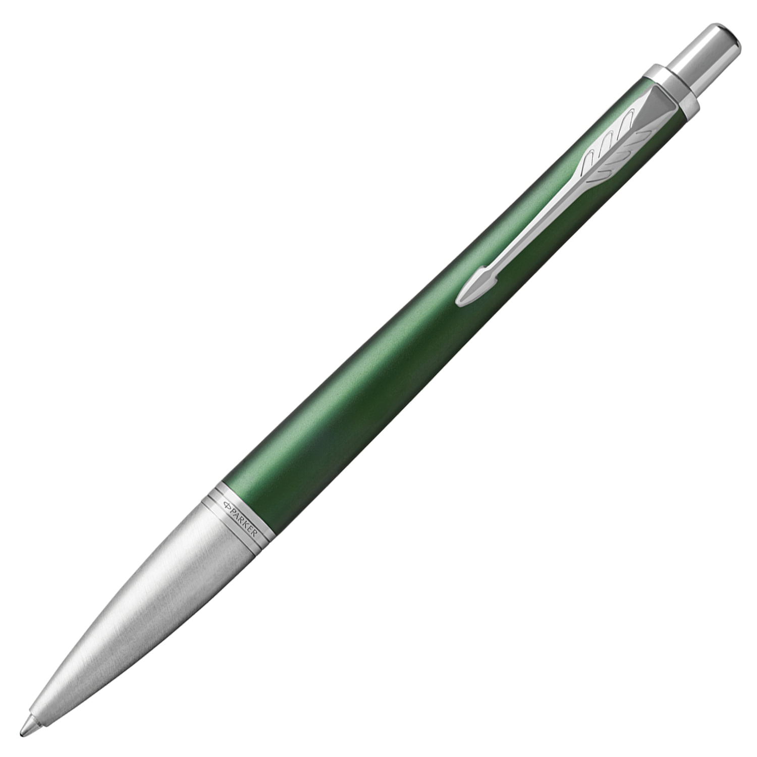 превью Ручка шариковая PARKER «Urban Premium Green CT», корпус зеленый, хромированные детали, синяя