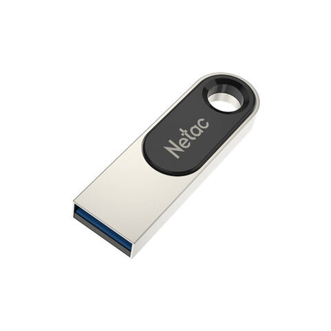 Флеш-диск 64 GB NETAC U278, USB 2.0, металлический корпус, серебристый/черный-20PN
