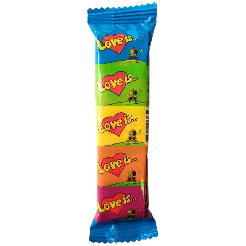 Жевательная резинка Love is…, ассорти из 5 шт., 21г, флоу-пак