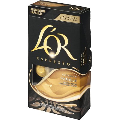 Кофе в капсулах LOR Espresso Vanilla натуральный жареный молотый 10шт/уп