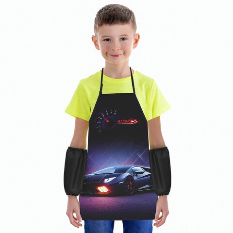 Накидка фартук с нарукавниками для труда ЮНЛАНДИЯ, 46×54 см, «Street power»