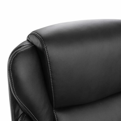 Кресло офисное BRABIX PREMIUM «Rest EX-555», пружинный блок, экокожа, черное, 531938