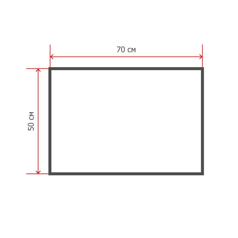 Доска меловая приставная/настенная Attache Non frame 50?70 см без рамы