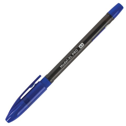 Ручка шариковая масляная с грипом BRAUBERG «Model-XL PRO», СИНЯЯ, узел 0.5 мм, линия письма 0.25 мм, 143249