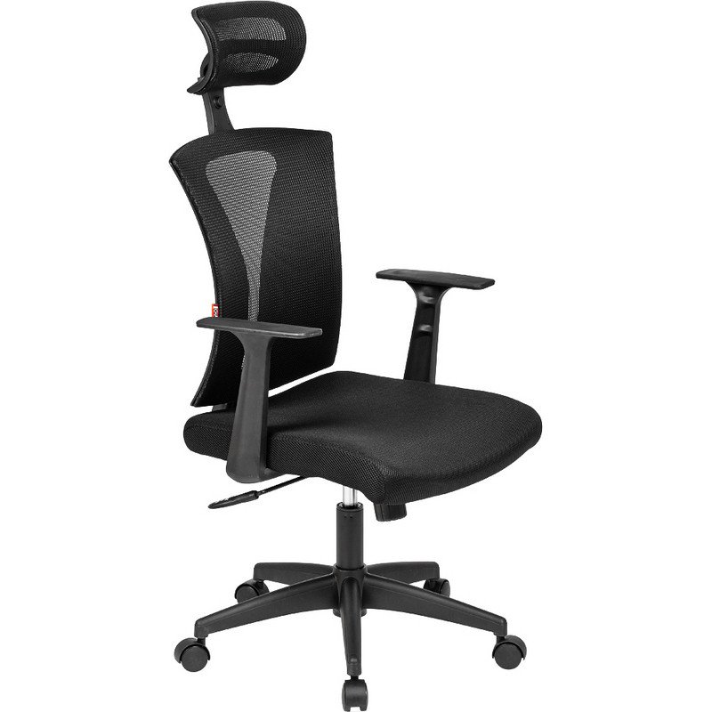 превью Кресло для руководителя Easy Chair 649 TTW черное (ткань/сетка/пластик)