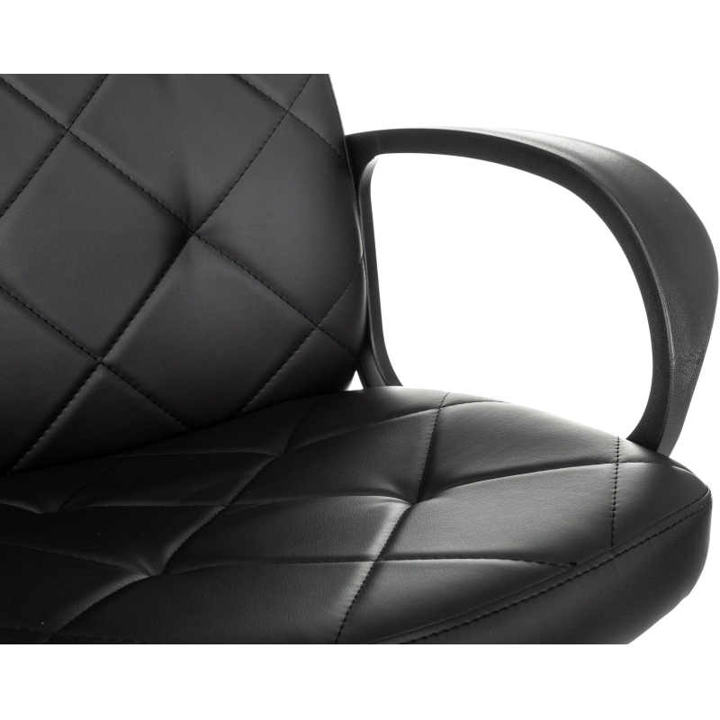 Кресло VB_EChair 602 PU черный эко. кожа крестов. пластик