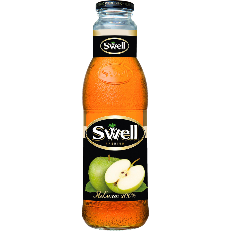 Сок SWELL яблочный осветл. для детского питания 0.75 л