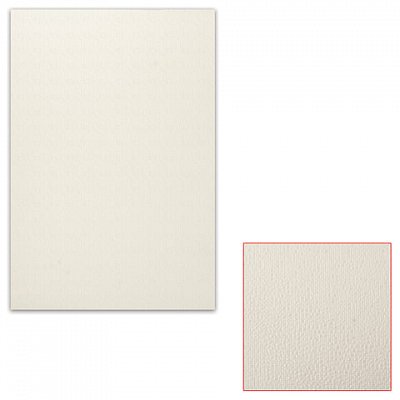 Белый картон грунтованный для масляной живописи, 25×35 см, толщина 0.9 мм, масляный грунт, односторонний