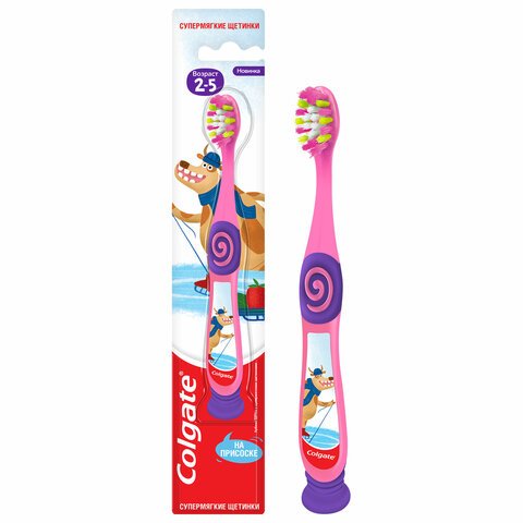 Зубная щетка детская (2-5лет) COLGATE супер мягкая, ш/к 14181