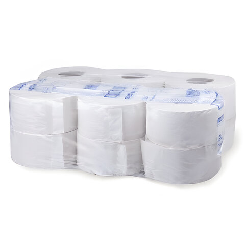Туалетная бумага в рулонах Kimberly-Clark Scott Mini Jumbo 2-слойная 12 рулонов по 200 метров
