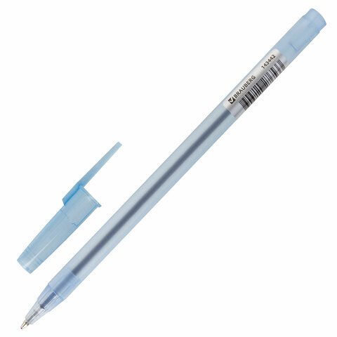 Ручка шариковая BRAUBERG «i-STICK» СИНЯЯ, пишущий узел 0.7 мм, линия письма 0.35 мм