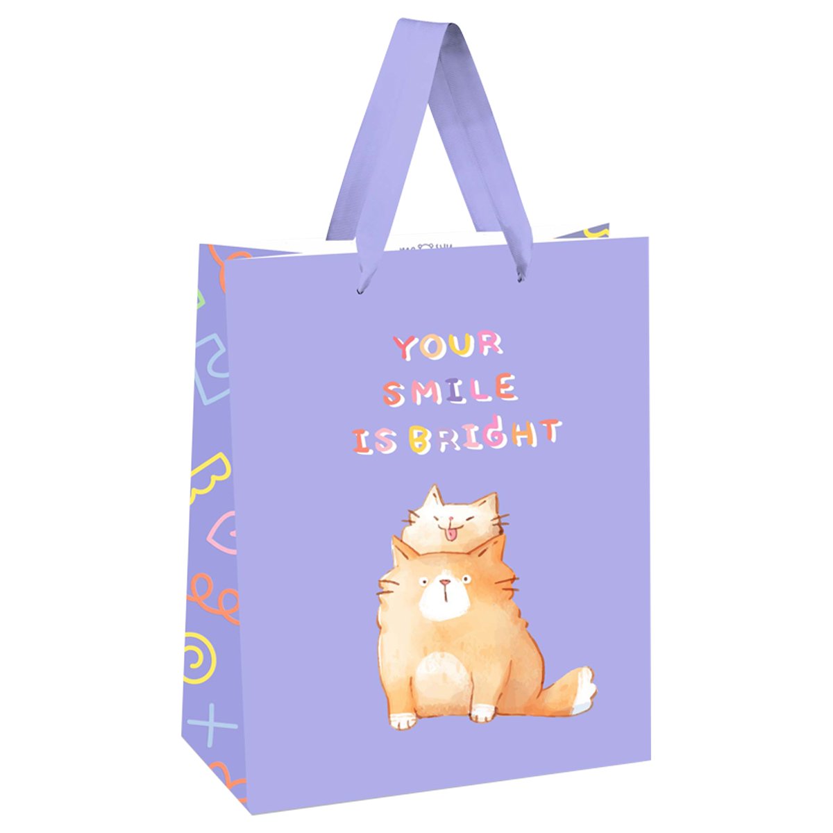 превью Пакет подарочный 26×32×12см MESHU «You are special», выборочный лак, белый крафт