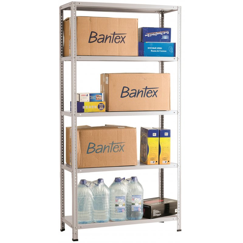 Стеллаж металлический Практик MS (5 полок, 1000×600×2000 мм)