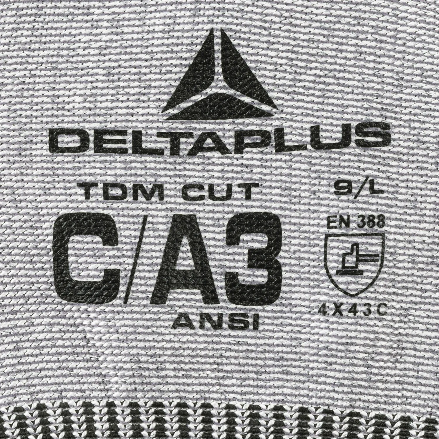 Перчатки DELTA PLUS VECUTC01GR09 защитные от порезов с нитр. цв. серый р.9