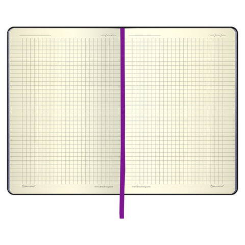 Блокнот А5 (143×210 мм), BRAUBERG VISTA «Violet», под кожу, гибкий, 80 л. 