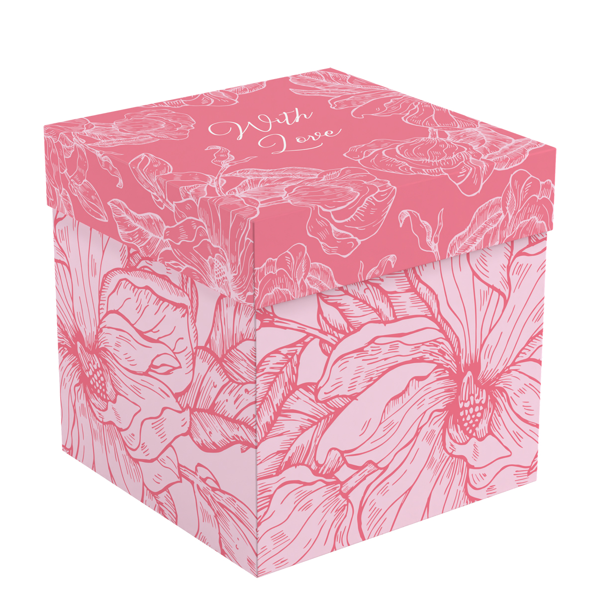 превью Коробка складная подарочная MESHU «Flowers», (15×15×15см)