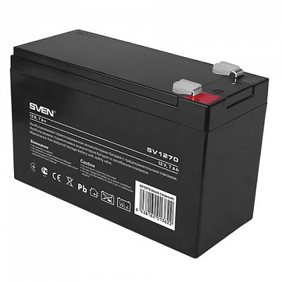 Аккумуляторная батарея для ИБП любых торговых марок, 12 В, 7 Ач, 151×65×100 мм, SVEN
