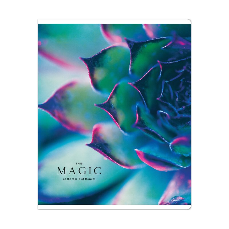 Тетрадь 48л., А5, клетка Greenwich Line «Magic of flowers», глянцевая ламинация, 70г/м2