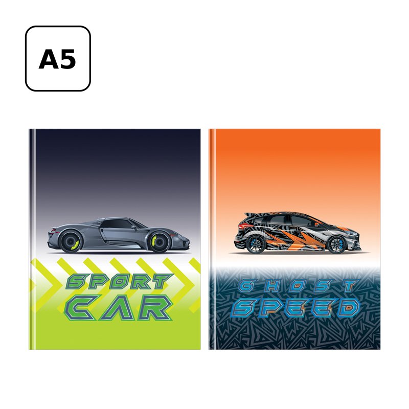 Бизнес-блокнот А5, 80л., BG «Sport Car», глянцевая ламинация, тиснение голографической фольгой