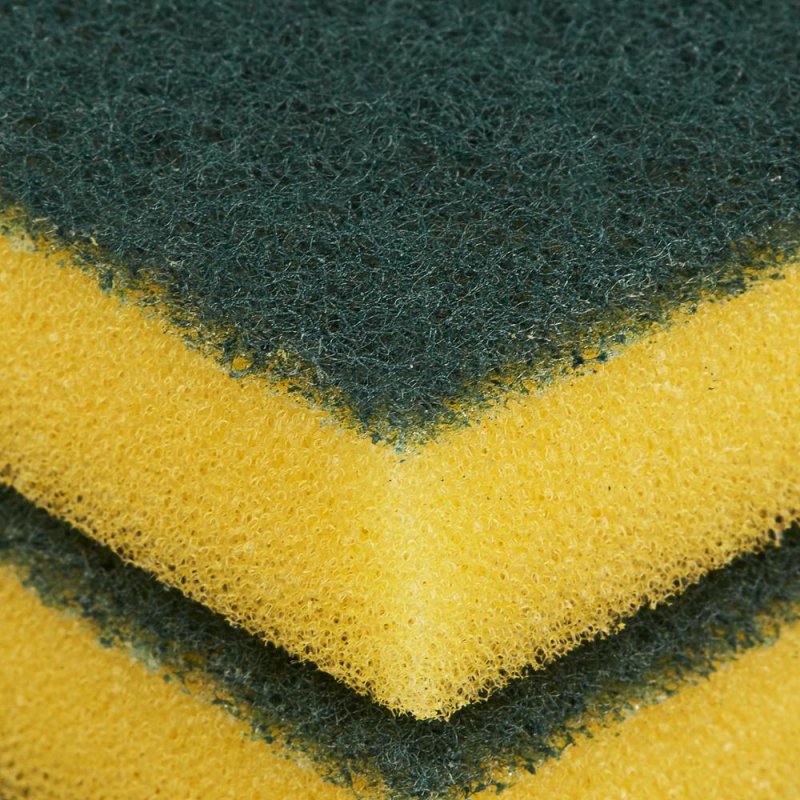 Губки для мытья посуды 3M Scotch-Brite Интенсив поролоновые 70x90 мм 8 штук в упаковке