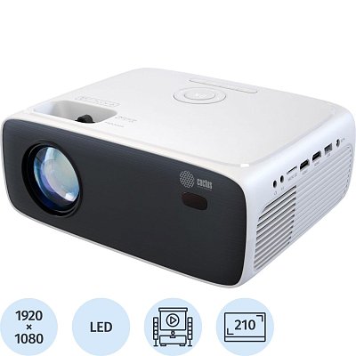 Проектор Cactus CS-PRM.07WT. Full HD LCD 3200Lm ANSI 1500:1 3xHDMI 1