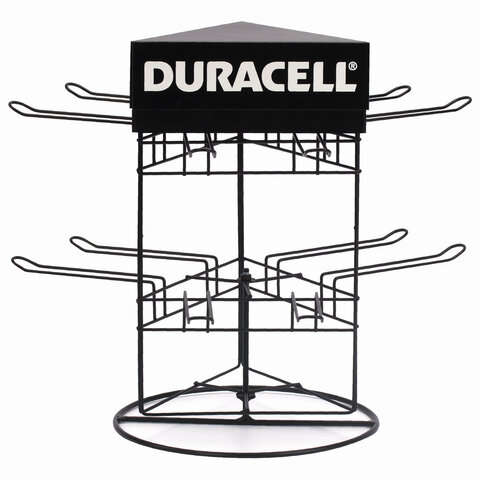 Дисплей для размещения товара настольный поворотный DURACELL, 2×2х3 крючка