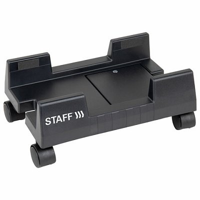 Подставка передвижная напольная для системного блока, раздвижная ширина до 26 см, STAFF