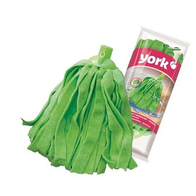 Насадка МОП ленточная York микрофибра 30×12 см зеленая