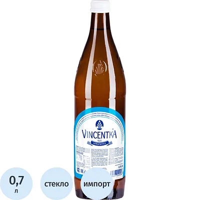 Вода минеральная Vincentka лечебная йодированная газ стекло 0.7л