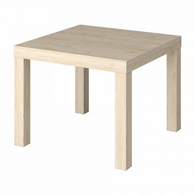 Стол журнальный «Лайк» аналог IKEA (550×550х440 мм)дуб светлый