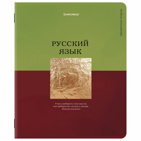 Тетради предметные, КОМПЛЕКТ 12 ПРЕДМЕТОВ, 48 л., матовая ламинация, фольга, BRAUBERG «GOLDY»