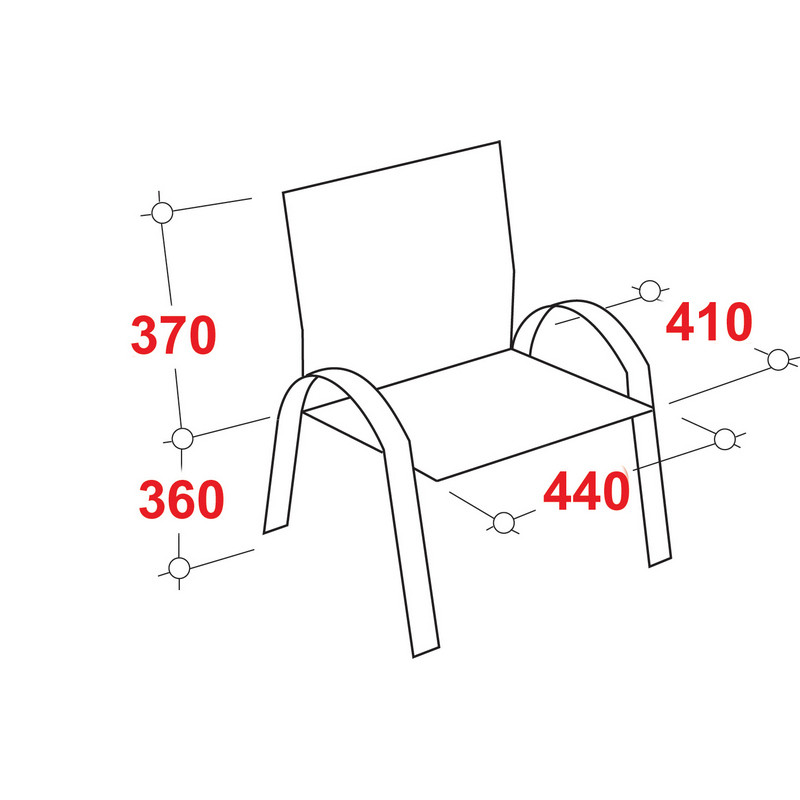Стул Echair-802 VP для посетителей (кожзам. черный, без подлокотников, хром)