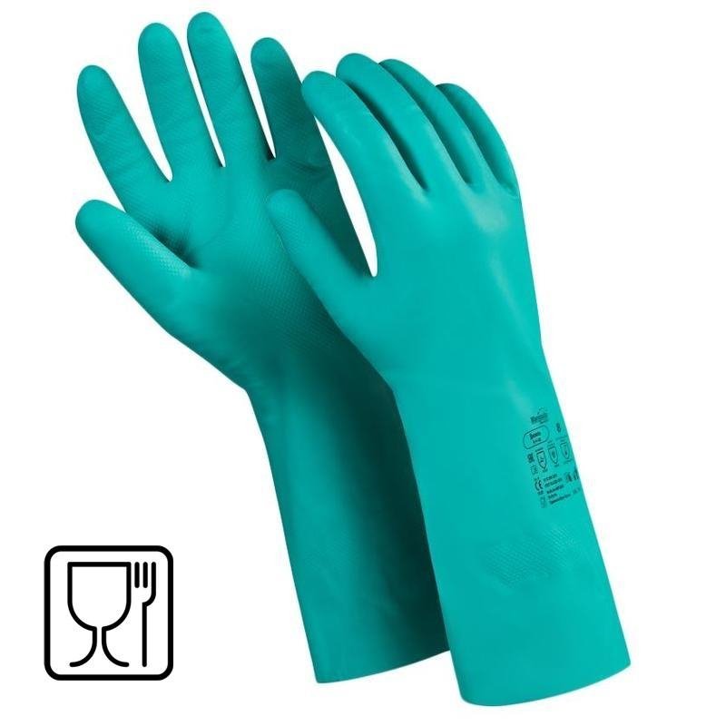 Перчатки КЩС Manipula Дизель N-F-06/CG-922 нитрил бирюзовые (размер 11, XXL)