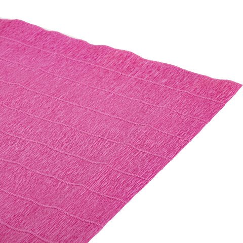 Бумага гофрированная (ИТАЛИЯ) 180 г/м2, насыщенно розовая (550), 50×250 см, BRAUBERG FLORE