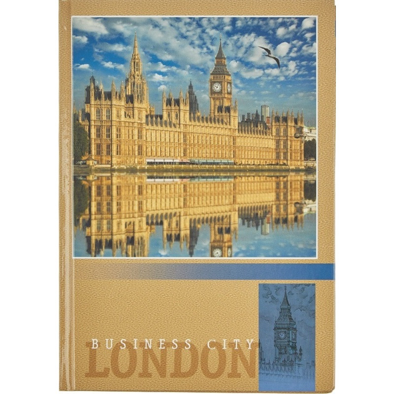 превью Блокнот Attache London А5 80 листов цветной в клетку на сшивке (148х210 мм)