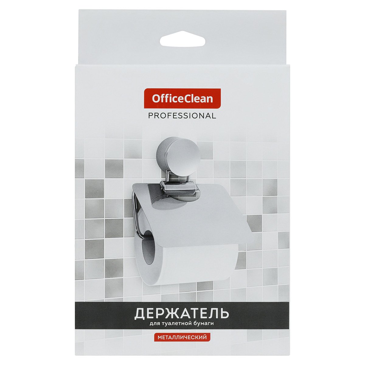 Держатель для туалетной бумаги в рулонах OfficeClean нержавеющая сталь, хром