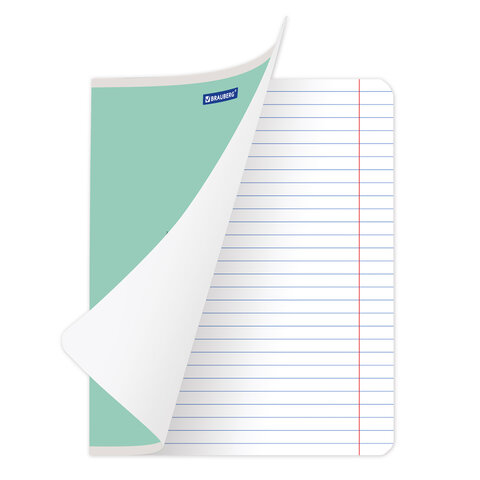 Тетради 18 л. КОМПЛЕКТ 20 шт. BRAUBERG КЛАССИКА NEW, линия, обложка картон, ЗЕЛЕНАЯ