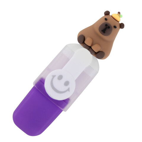 Набор текстовыделителей с топперами 6 ЦВЕТОВ НЕОН, «КАПИБАРЫ», линия 1-4 мм, FUNSTER (ФАНСТЕР)