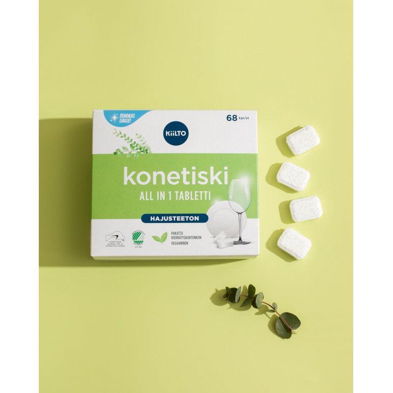 Таблетки для посудомоечных машин Kiilto All in 1 (68 штук в упаковке)