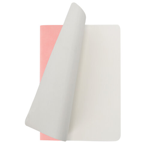 Тетрадь 60 л. без линовки обложка кожзам под замшу, сшивка, B5 (179×250мм), РОЗОВЫЙ, BRAUBERG CAPRISE